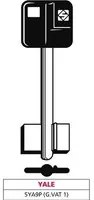 5pz chiave a doppia mappa 5ya9p (g. vat 1) yale vit47672