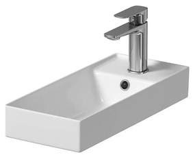 Cersanit K677-005 - Lavabo da appoggio LARGA 22x50 cm ceramica bianco lucido