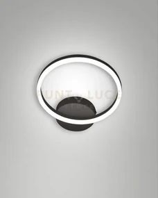 Giotto applique nera d.30cm led 3000k - 18w - 1890 lm dimmerabile ...