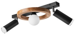 Faretto OTIS 1xG9/5W/230V + 2xE27/15W/230V quercia