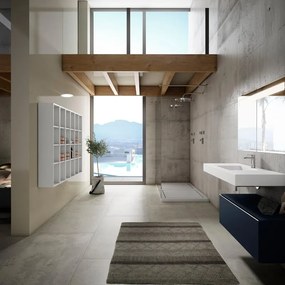 Mobile bagno con lavabo L 80 cm blu navy per vasca centrale Element