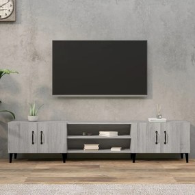 Mobile Tv Grigio Sonoma 180x31,5x40 Cm İn Legno Multistrato /