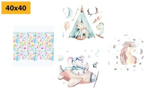 Set di quadri – Per bambini in colori pastello