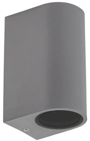 Applique da esterno PARETE 2xGU10/6W/230V IP54 grigia