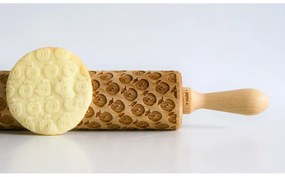 Rullo per pasta in legno goffrato Apples - Valek