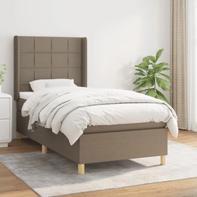 Giroletto A Molle Con Materasso Tortora 100x200 Cm İn Tessuto /
