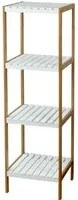 Axis - scaffale in bamboo ed mdf a 4 ripiani 34x33x110 cm