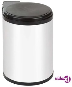 Practo Home Pattumiera da Incasso 14 L Bianca e Nera