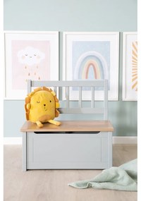 Panca per bambini grigio tortora Woody – Roba