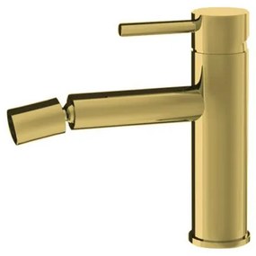 New line miscelatore per bidet in acciaio inox oro