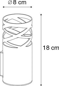 Applique da parete di design bianca - Arre
