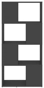 Libreria/divisorio grigio 60x24x124,5 cm in truciolato