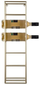 Portabottiglie da parete in metallo color oro numero di bottiglie 6 Single - PT LIVING