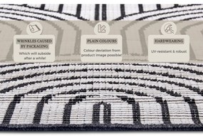 Tappeto da esterno bianco e nero 160x230 cm Pangli Black - Hanse Home