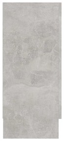 Armadietto Vetrina Grigio Cemento 120x30,5x70 cm Multistrato