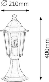 Rabalux 8205 - Lampada da esterno VELENCE 1xE27/60W/230V