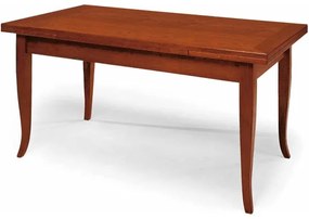 Tavolo in legno massello 140x80 finitura CILIEGIO allungabile a 220 cm