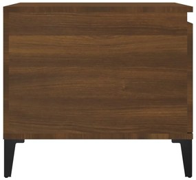 Tavolino da Salotto Rovere Marrone100x50x45cm Legno Multistrato