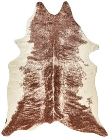 Tappeto pelle bovina sintetica marrone 130 x 170 cm ZEIL Beliani