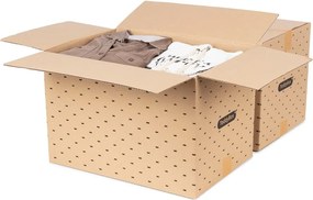 Set di 2 scatole portaoggetti beige Teddy, 42 x 30 cm - Compactor