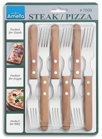 Set Pizza Amefa - Pizza Forchetta Bistecca Set 6pz