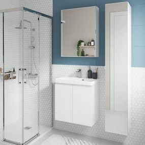 Mobile sottolavabo e lavabo Remix bianco matt L 60 x H 57.7 x P 33 cm 2 cassetti