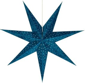 Markslöjd 705487 - Decorazione di Natale VELOURS 1xE14/6W/230V 75 cm blu