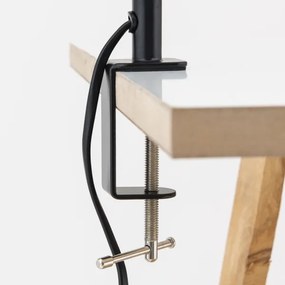 Orion - Lampada da tavolo flessibile con morsetto DOTTY 1xGU10/10W/230V ottone/nero