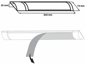 Lampada LED sottopensile LED/18W/230V 4000K 60 cm bianco