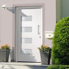 Porta Dıngresso İn Alluminio E Pvc Bianco 100x210 Cm /