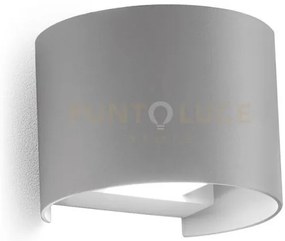 Ges872n- applique in alluminio e vetro colore grigio alluminio led ...
