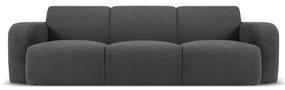 Divano in tessuto bouclé grigio scuro 235 cm Molino - Micadoni Home