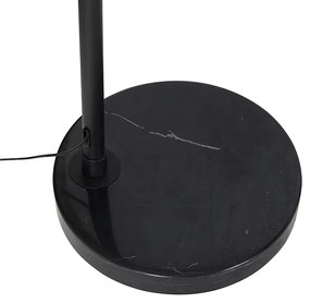 Lampada ad arco moderna nera con bianco regolabile - XXL