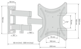 CONNECT IT CMH-2012-BK - Supporto a parete TV 13-37” nero