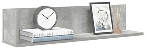 Mensole A Muro 2pz Grigio Cemento 75x16,5x16,5 Cm İn Truciolato /