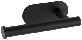 WENKO 24287100-Porta rotolo per carta igienica TURBO-LOC OREA BLACK 16x7 cm acciaio inox/nero