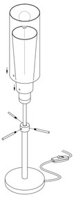 EGLO 89835 - Lampada da tavolo PINTO 1xE27/60W