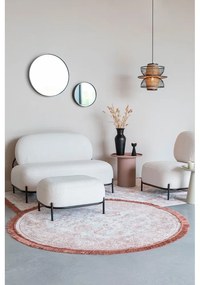 Divano bouclé crema 125 cm Polly - White Label