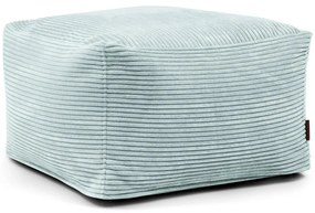 Puof a sacco color menta con rivestimento in velluto a coste Softbox MooG – SLOWDOWN