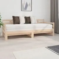 Dormeuse Estraibile in Legno Massello di Pino 2x(80x200) cm cod mxl 63487