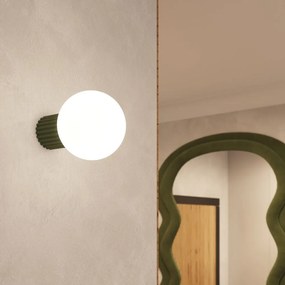 Lampada da parete verde ø 12 cm Orbital – Sollux