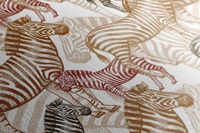 Stampa su tela – Regno delle zebre
