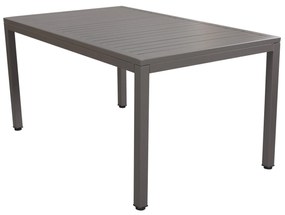 OMEN - set tavolo in alluminio cm 150 x 90 x 74 h con 6 poltrone Aulus