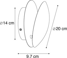 Lampada da parete intelligente in rame con Wi-Fi G9 - Sunrise