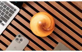 Decorazione luminosa marrone scuro con ricarica USB ø 12 cm Sand Storm – Gingko