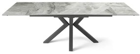 Tavolo cucina allungabile 240 cm piano grčs porcellanato Grigio JACKY