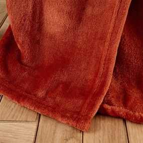 Copriletto arancione in micropush per letto matrimoniale 200x240 cm Raschel - Catherine Lansfield