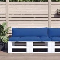 Cuscini per Pallet 2 pz Blu in Tessuto 360932