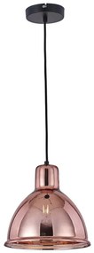 Klausen 111012 - Lampadario a sospensione con filo CREATE 1xE27/11W/230V rosa oro