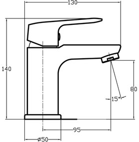 Novaservis - Miscelatore per lavabo TITANIA COSMOS, cromo lucido